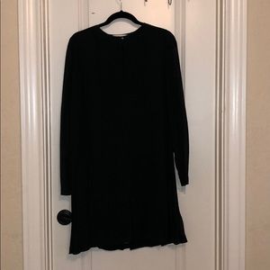 Dark Green Tory Burch Dress with Sheer Sleeves
